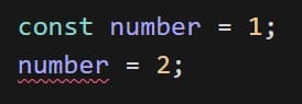 jsでconst宣言後に再代入してエラーを起こす
