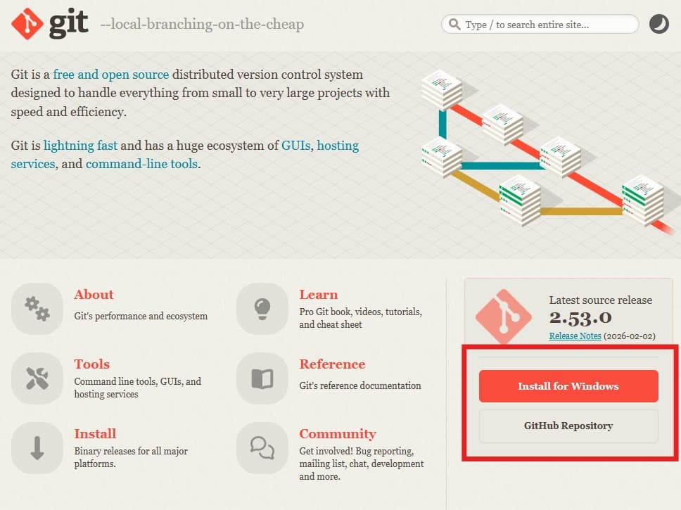 Gitのインストール