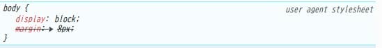 ユーザーエージェントスタイルシート